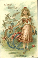 A Happy New Year To All Postcard