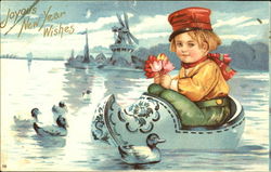 Joyous New Year Wishes Postcard