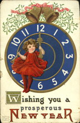 Wishing You A Prosperous New Year Postcard