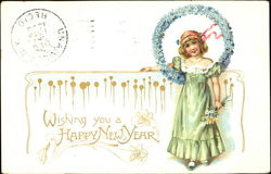 Wishing You A Happy New Year Postcard