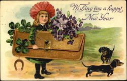Wishing You A Happy New Year Postcard
