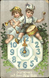 Best Wishes For A Happy New Year Postcard