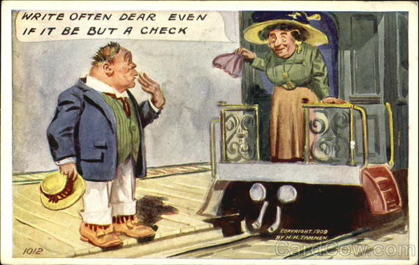 Write Often Dear Even If It Be But A Check Couples