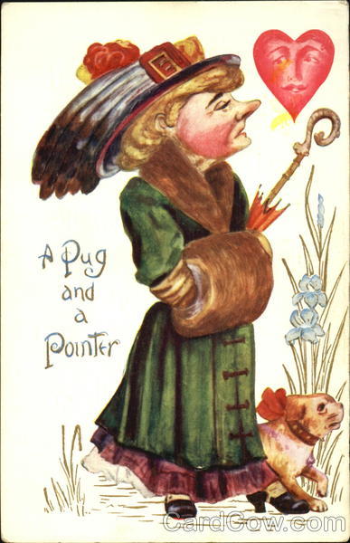 A Pug And A Pointer Dogs