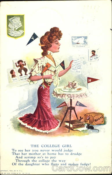 The Ivy League College Girl Caricatures