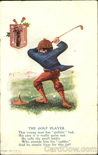 The Golf Player Caricatures