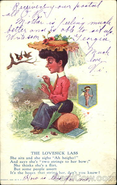 The Lovesick Lass Caricatures