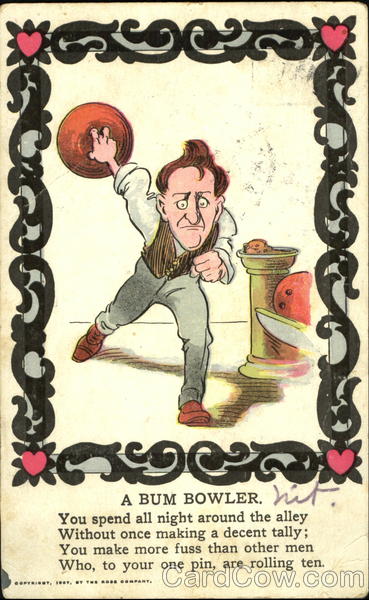 A Bum Bowler Caricatures