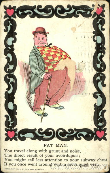 Fat Man Caricatures