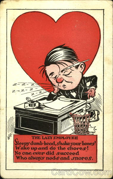 The Lazy Employee Caricatures