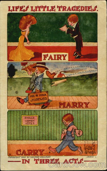 Life's little tragedies in three acts Comic, Funny