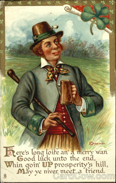 An Irishman offers a toast St. Patrick's Day