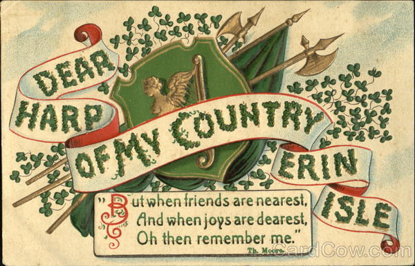 Dear Harp Of My Country Erin Isle St. Patrick's Day