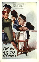 I've An Ax To Grind Postcard