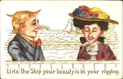 Like The Ship Your Beauty Is In Your Rigging Postcard