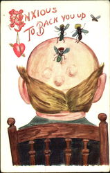 Anxious To Back You Up Postcard