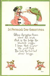 St. Patrick's Day Greetings Postcard