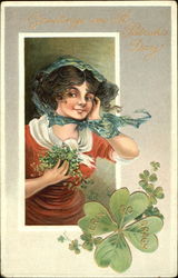 Greetings On St. Patrick's Day Erin Go Bragh Postcard Postcard