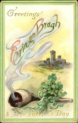 Greetings On St. Patrick's Day Erin Go Bragh Postcard Postcard