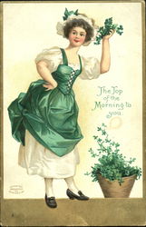 The Top Of The Morning To You Postcard