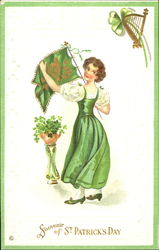 Souvenir Of St. Patrick's Day Postcard