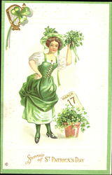 Souvenir Of St. Patrick's Day Postcard