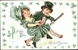 St. Patrick's Day Cheerful Memories Postcard