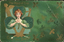 The Maid Of Erin Erin Go Bragh Postcard