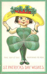 The Top O' The Morning To You St. Patrick's Day Wishes Postcard Postcard