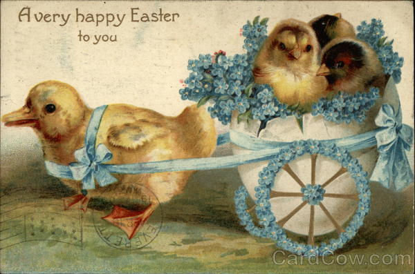 A very happy Easter to you With Chicks