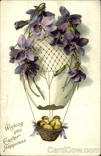 Wishing you Easter Happiness With Chicks