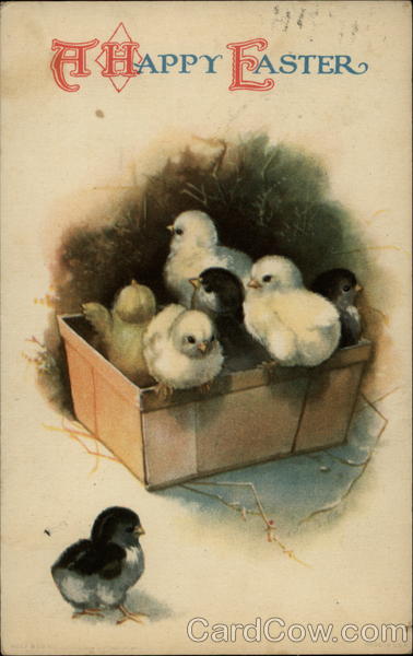 A Happy Easter With Chicks