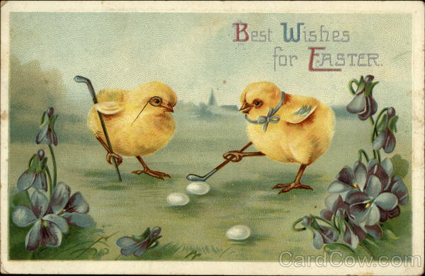 Best Wishes for Easter With Chicks