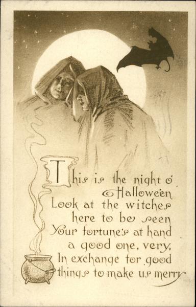 Halloween theme greeting card