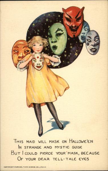 A girl with many faces Samuel L. Schmucker Halloween