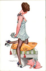 Lucky Charm by Maurice Pepin Art Postcard Postcard