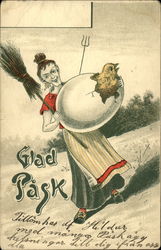 Glad Pask "Happy Easter" Postcard