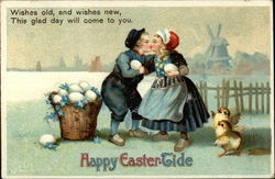 Happy Easter Tale Postcard