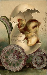 Frohliche Ostern - Happy Easter Postcard