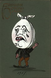 Frohliche Ostern - Happy Easter Postcard