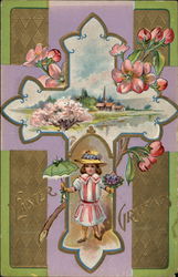 Easter Greetings Postcard