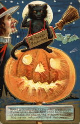 Halloween Precautions Postcard