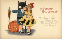 A Joyous Halloween Postcard Postcard