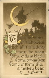 This is the Night of Halloween Postcard