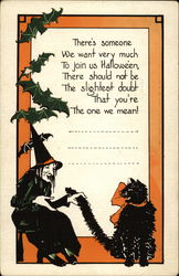 Halloween Invitation Postcard