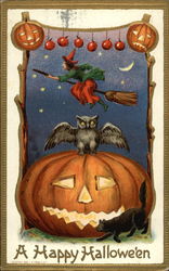 A Happy Halloween Postcard
