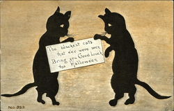 The Blackest Cats That E'er Were Seen Postcard
