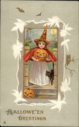 Halloween Greetings Postcard