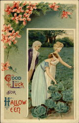 Good luck for Halloween Postcard