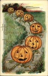 My Halloween Greetings to Thee Postcard